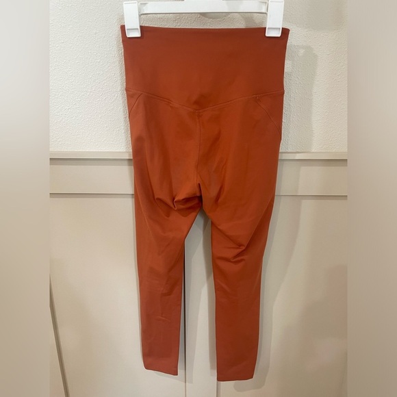 Girlfriend Collective High-Waisted Orange Leggings Yoga Pants Size Small - Picture 8 of 13